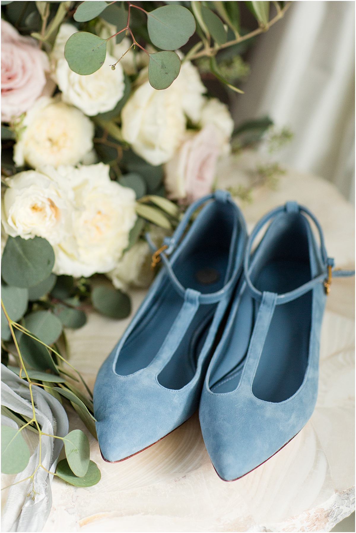 Blue suede shoes